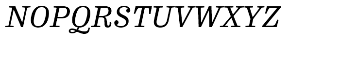 FF Hertz Regular Italic Font UPPERCASE
