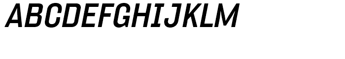 FF Hydra Extended Medium Italic Font UPPERCASE