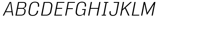 FF Hydra Text Light Italic Font UPPERCASE