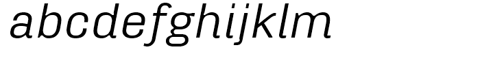 FF Hydra Text Regular Italic Font LOWERCASE