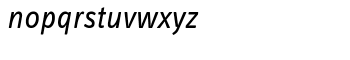 FF Info Display Regular Italic Font LOWERCASE