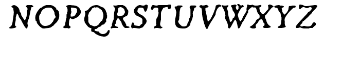 FF Irregular Regular Italic Font UPPERCASE