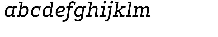FF Karbid Slab Regular Italic Font LOWERCASE