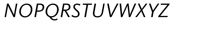 FF Kievit Regular Italic Font UPPERCASE