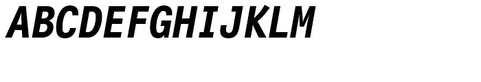 FF Letter Gothic Mono Bold Italic Font UPPERCASE