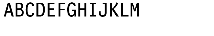 FF Letter Gothic Mono Regular Font UPPERCASE