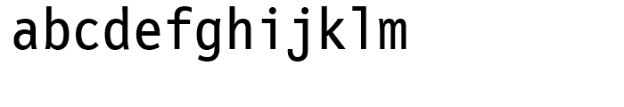 FF Letter Gothic Mono Regular Font LOWERCASE