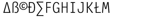 FF Letter Gothic Slang Light Font UPPERCASE