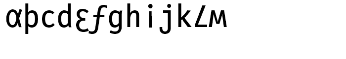 FF Letter Gothic Slang Regular Font LOWERCASE