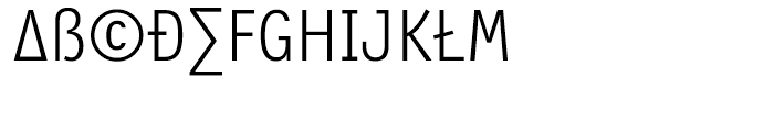FF Letter Gothic Slang Text Light Font UPPERCASE