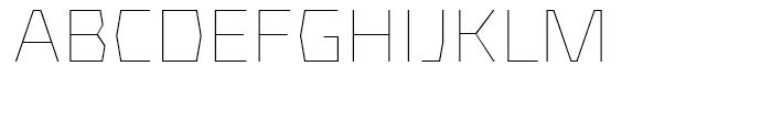 FF Mach Thin Font UPPERCASE