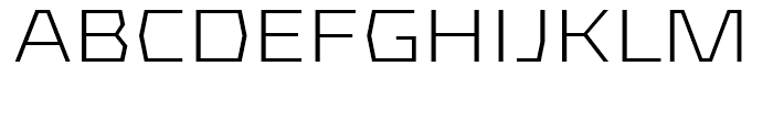 FF Mach Wide Light Font UPPERCASE