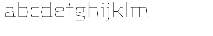 FF Mach Wide Thin Font LOWERCASE