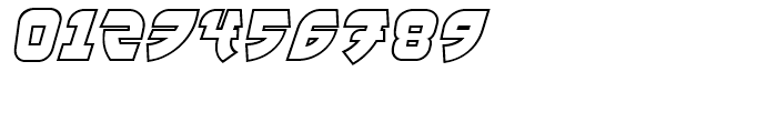 FF Manga Steel Outline Regular Italic Font OTHER CHARS