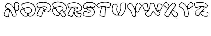 FF Manga Stone Outline Regular Font LOWERCASE