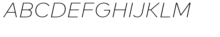 FF Mark Extra Light Italic Font UPPERCASE