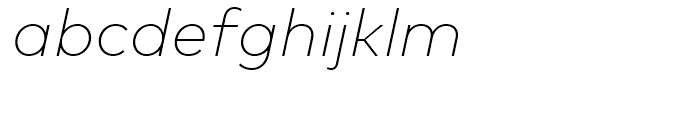 FF Mark Extra Light Italic Font LOWERCASE