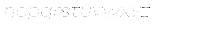FF Mark Hairline Italic Font LOWERCASE