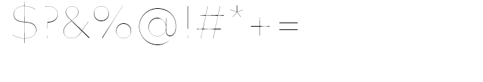 FF Mark Hairline Font OTHER CHARS