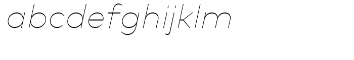 FF Mark Thin Italic Font LOWERCASE