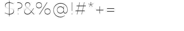 FF Mark Thin Font OTHER CHARS
