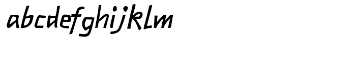 FF Matto Sans Bold Italic Font LOWERCASE