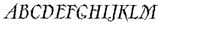 FF Merlin Regular Italic Font UPPERCASE