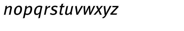 FF Meta Book Italic Font LOWERCASE