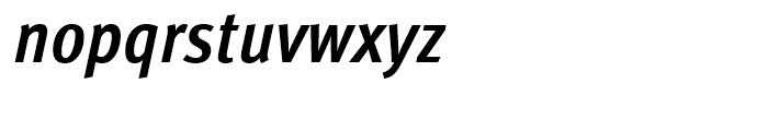 FF Meta Condensed Bold Italic Font LOWERCASE