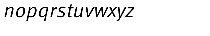 FF Meta Regular Italic Font LOWERCASE