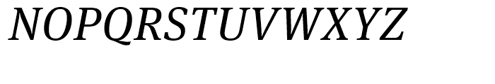 FF Meta Serif Book Italic Font UPPERCASE