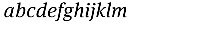 FF Meta Serif Book Italic Font LOWERCASE