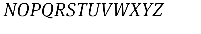 FF Meta Serif Light Italic Font UPPERCASE