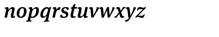 FF Meta Serif Medium Italic Font LOWERCASE