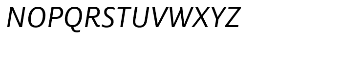 FF Milo Regular Italic Font UPPERCASE