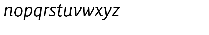 FF Milo Regular Italic Font LOWERCASE