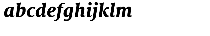 FF Milo Serif Extra Bold Italic Font LOWERCASE
