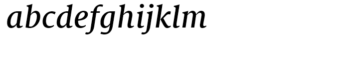 FF Milo Serif Medium Italic Font LOWERCASE