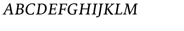 FF Milo Serif Text Italic Font UPPERCASE