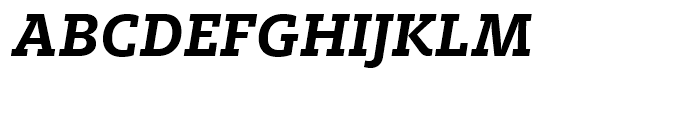 FF Milo Slab Bold Italic Font UPPERCASE