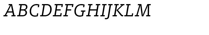FF Milo Slab Regular Italic Font UPPERCASE