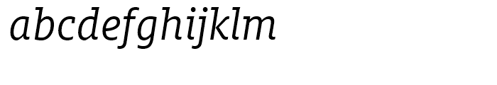FF Milo Slab Regular Italic Font LOWERCASE