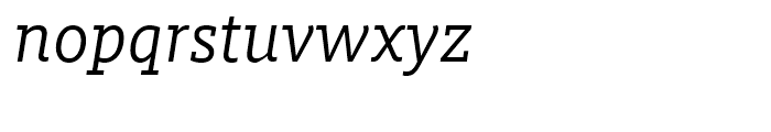 FF Milo Slab Regular Italic Font LOWERCASE