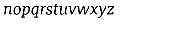 FF Milo Slab Text Italic Font LOWERCASE