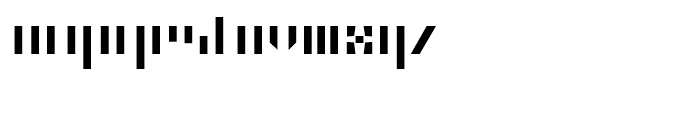 FF Minimum Vertical Bold Font LOWERCASE