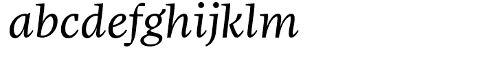 FF More Book Italic Font LOWERCASE