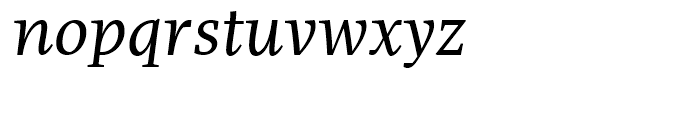 FF More Book Italic Font LOWERCASE