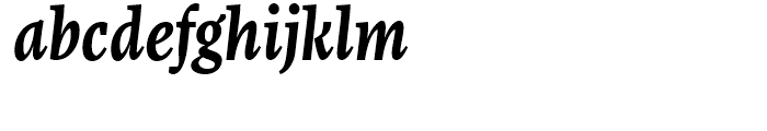 FF More Condensed Bold Italic Font LOWERCASE