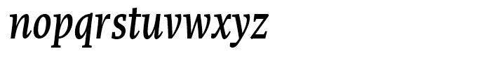FF More Condensed Medium Italic Font LOWERCASE