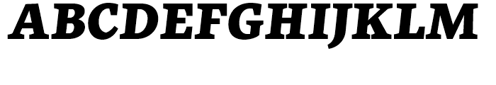FF More Wide Black Italic Font UPPERCASE